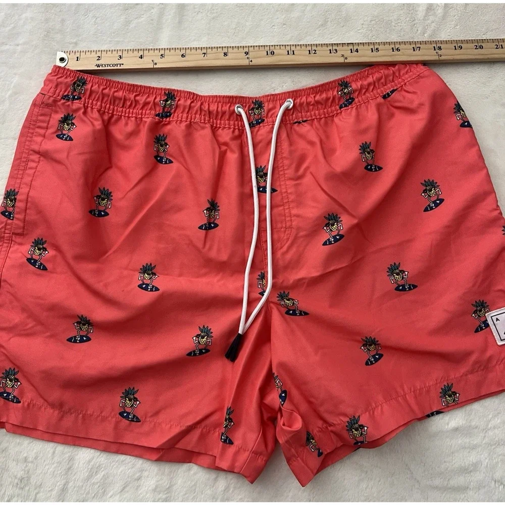 American Eagle Swim Trunks XL Pink Pineapple Surf Board Shorts Men